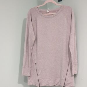 Ideology Women's Light Pink Crew Neck Sweater